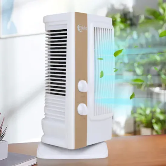 Ekvira White Air Cooler Without Water With 3 Speeds For Home High Speed,120 Degree Wide Oscillation,1.2 Ft Height