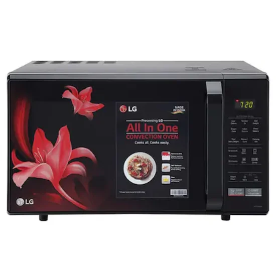 LG MC2846BR 28 Litres Convection Microwave Oven, 51 Auto Cook Menu, Black