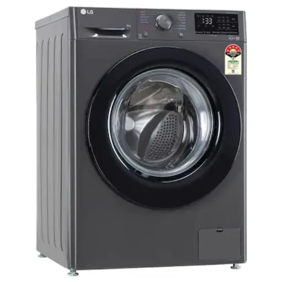 LG 8 Kg Front Load Fully Automatic Washing Machine, FHV1408Z2M, Middle Black