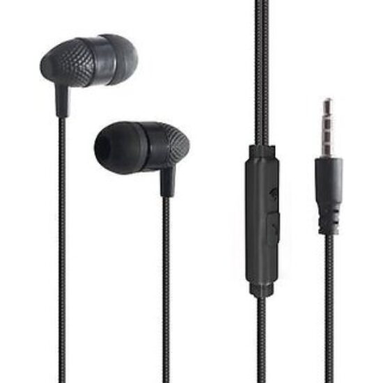 Universal Earphone Compatible with Mic for All Smartphone and Deep Bass 3.5mm Jack